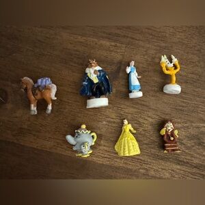 Beauty and the Beast Micro Tiny Collectors Figurine Set- 7 pieces